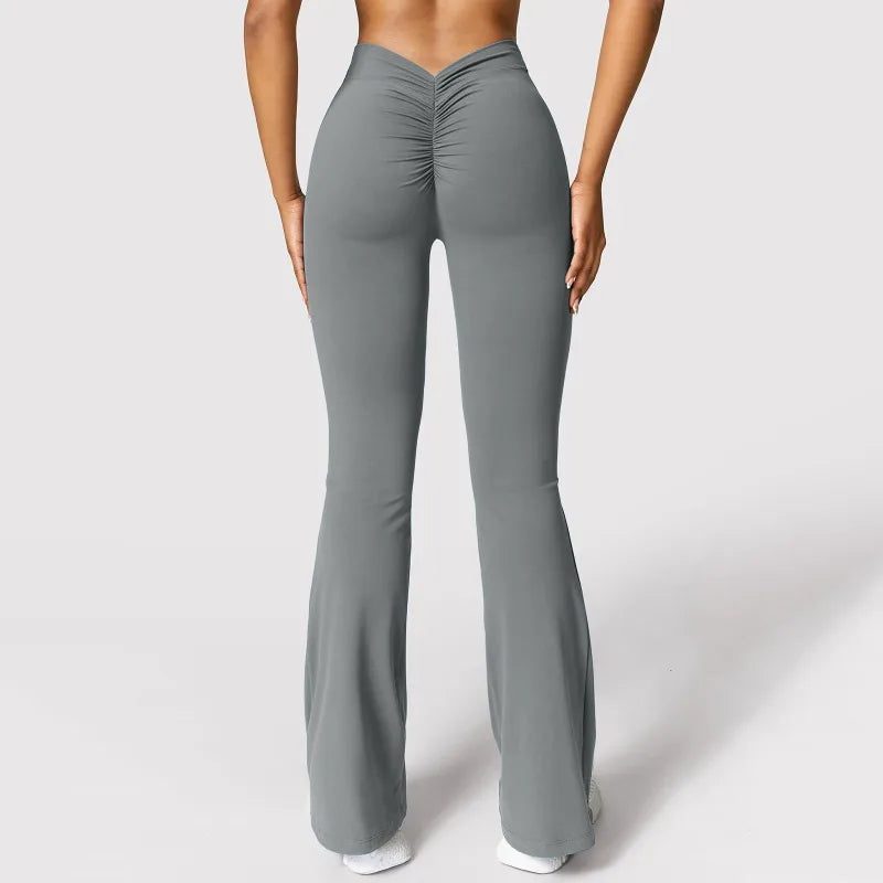 V-Shape Flare Leggings - Aurenne